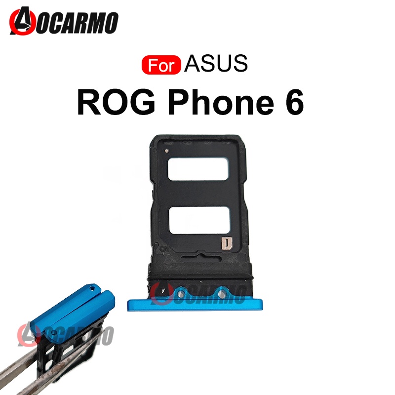 華碩 ROG Phone 6 ROG6 Sim 托盤插座插槽支架更換部件的 Sim 卡維修部件