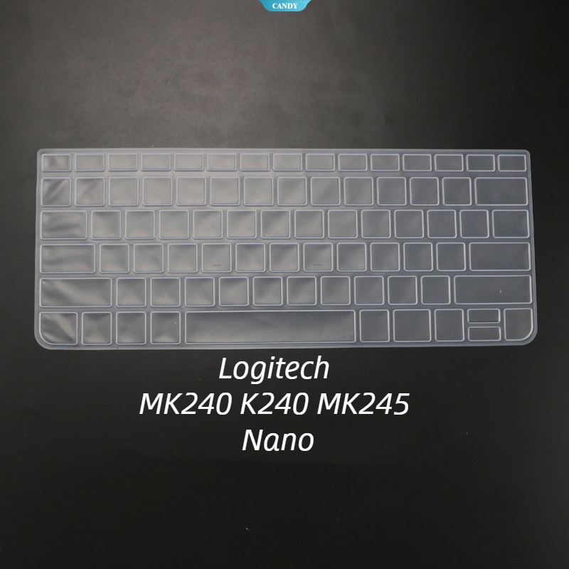 羅技 MK240 K240 MK245 Nano 台式電腦無線鍵盤皮膚保護膜防水矽膠膜防塵罩 [CAN]
