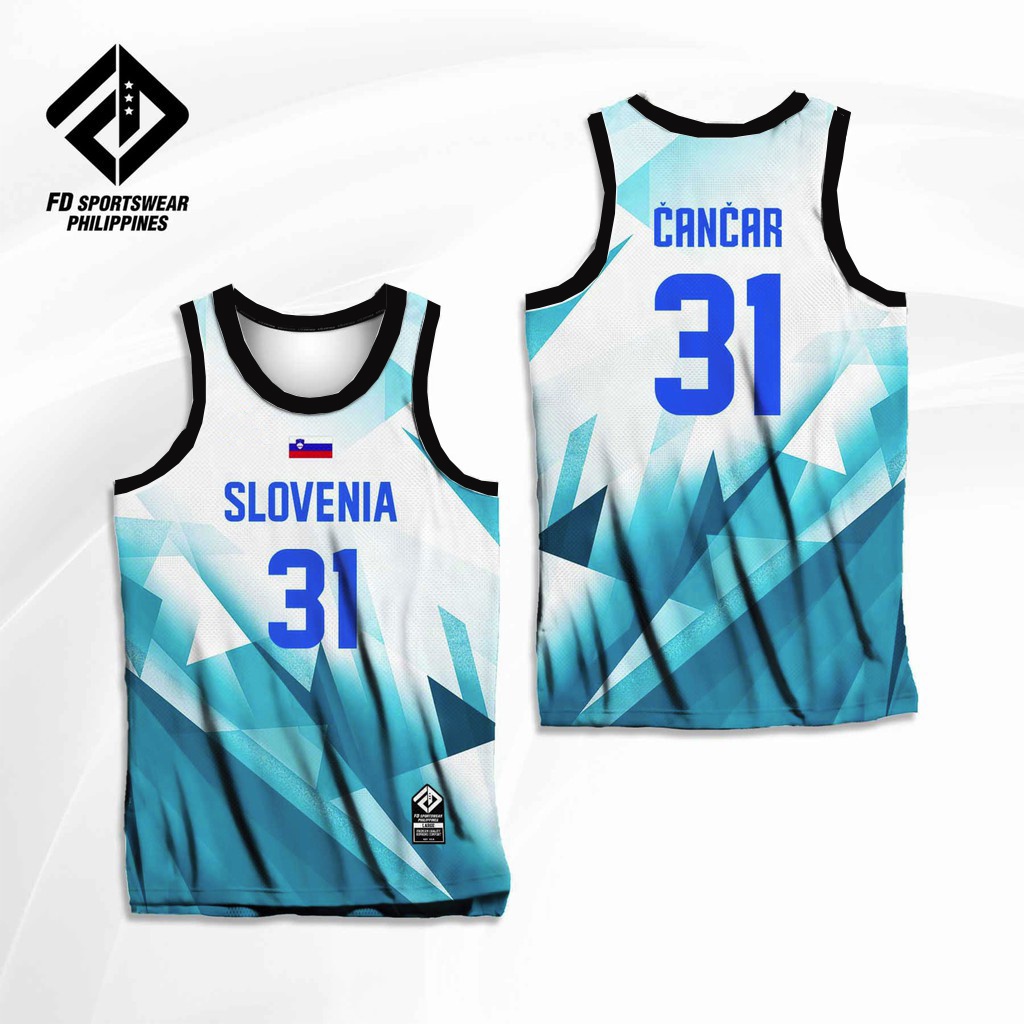 籃球球衣 DONCIC 男式女式 LUKA DONCIC SLOVENIA 籃球奧運會 2023 年輕型全昇華球衣