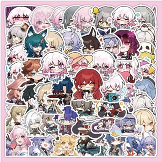 65 件遊戲 Honkai:星軌塗鴉貼紙酷 DIY 手提箱吉他汽車筆記本電腦滑板手機 PVC 防水貼紙玩具 Dan He