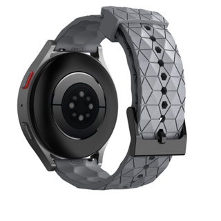 SAMSUNG 20mm22mm 錶帶矽膠錶帶手鍊配件兼容三星 Galaxy Watch 4 5 40mm 44mm W