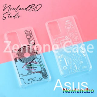 半透明霧面硬殼 科技風電路圖 華碩 Asus Zenfone 9 Zenfone10 手機殼