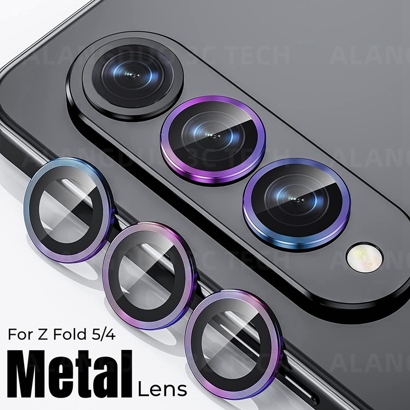 SAMSUNG 適用於三星 Galaxy Z Fold 4 的金屬鏡頭環 5 Z Fold 4 5G Flip 5 Fi