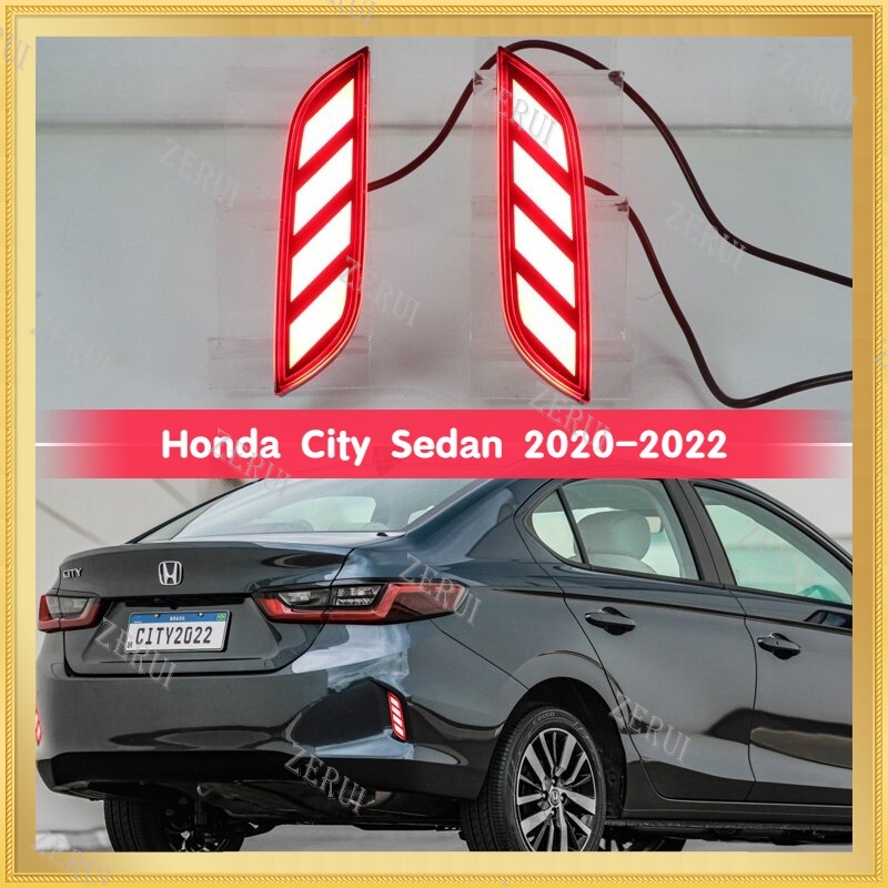 HONDA Zr 適用於本田 City Sedan 2020-2022 3 合 1 功能 12V LED 保險槓燈後霧燈