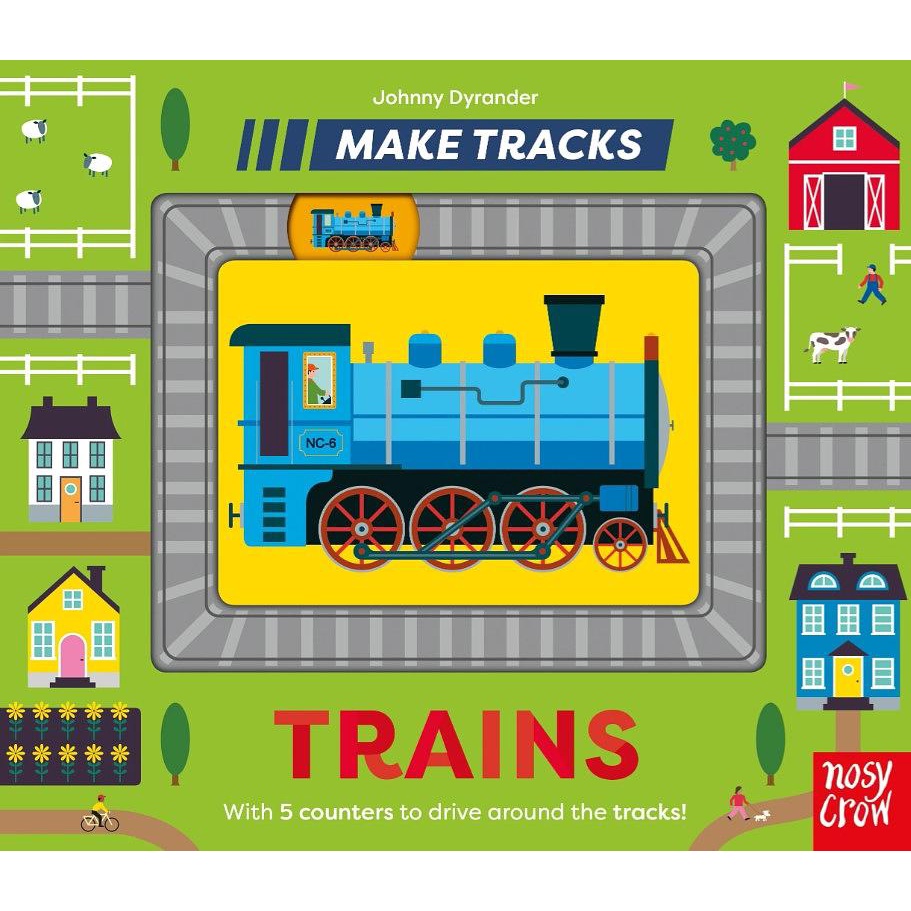 Make Tracks: Trains/火車 軌道硬頁遊戲書/Johnny Dyrander eslite誠品