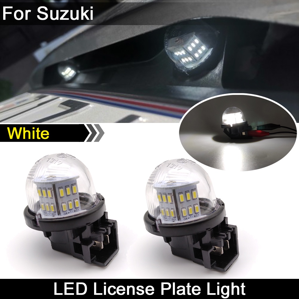2 件裝高亮度白色 LED 牌照燈牌照燈適用於鈴木 400 Burgman 2003-2006 tokaidenso 3