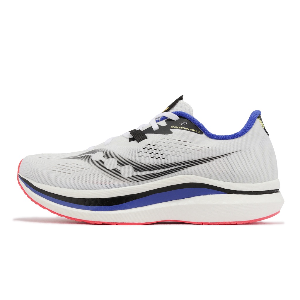 Saucony 競速跑鞋 Endorphin PRO 2 白 藍 碳板 路跑 索康尼 男鞋 【ACS】 S2068784