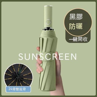 【特價】雨傘 晴雨傘 黑膠 遮陽傘 自動傘 反向傘 雨具 防曬傘 摺疊傘 高顏值 三折傘 雙龍骨加固 果凍配色 支援定製