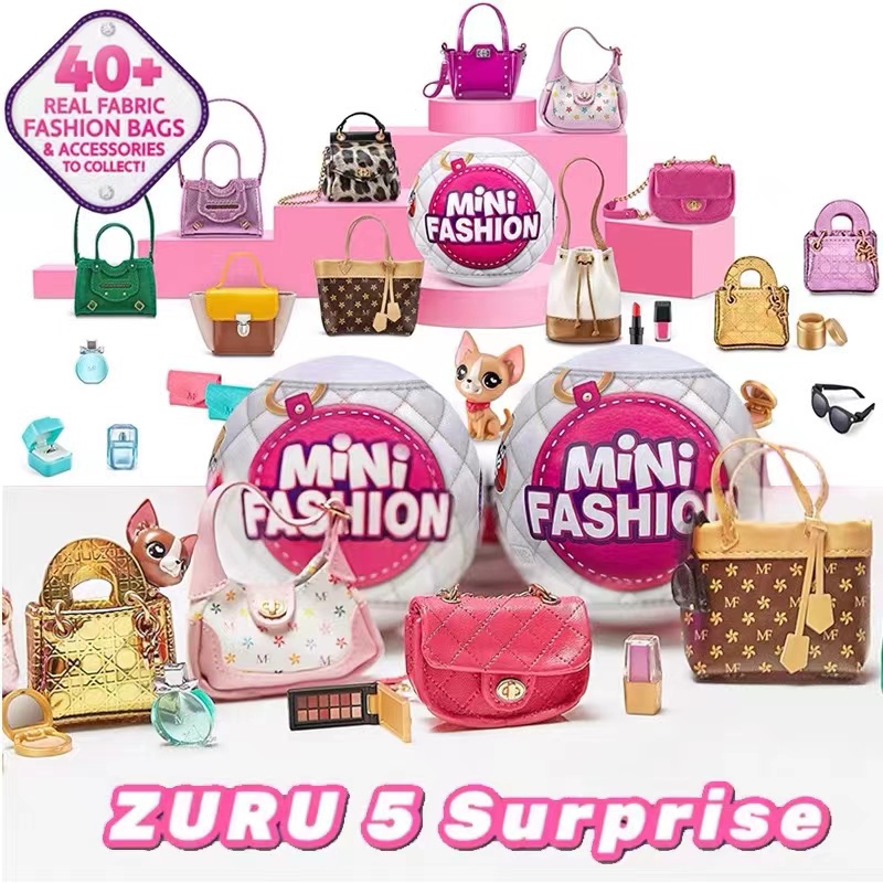 Zuru 5 Surprise Fashion Mini Brands 包包系列 1 玩具手提包神秘掛包微型玩具適合收藏