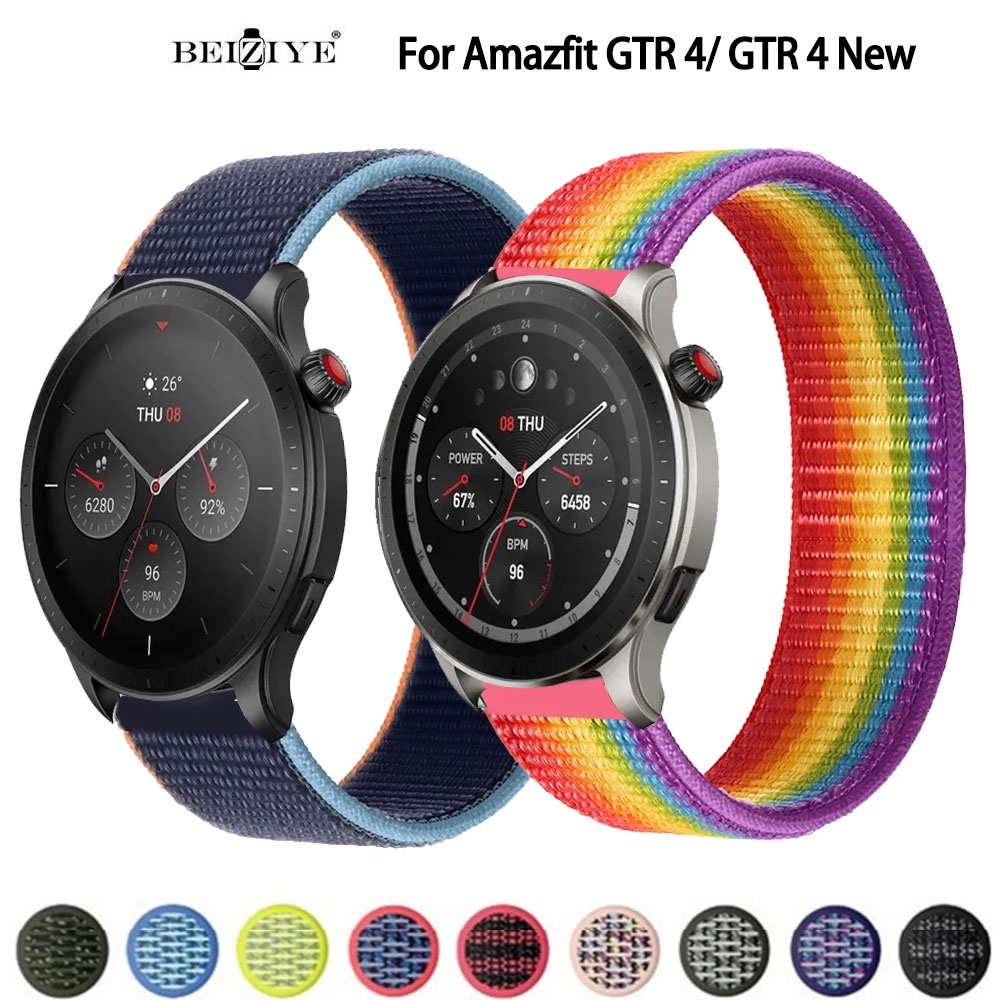 Amazfit GTR 4智能手錶 錶帶 尼龍錶帶 手環腕帶 錶帶 適用華米Amazfit GTR 4替換錶帶