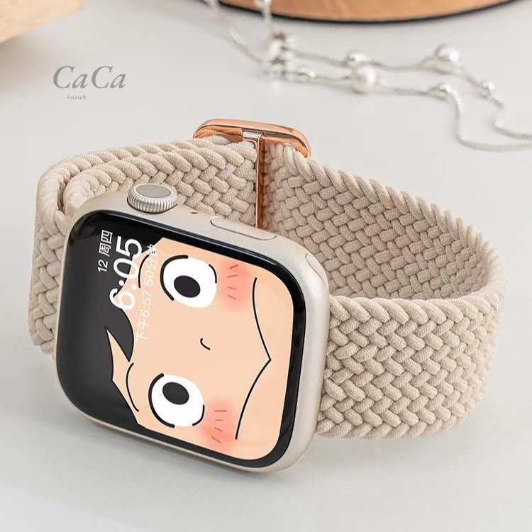 【現貨】Apple Watch 彈力錶帶 編織尼龍錶帶 S6/S7/5/S8 透氣錶帶 手錶錶帶 45mm 41mm