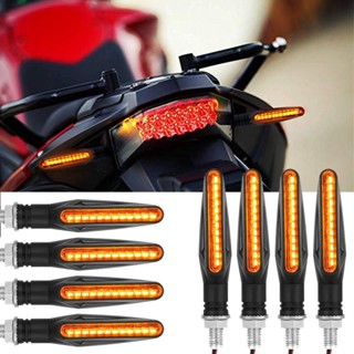 2pcs通用led摩托車轉向燈12v IP68防水多色可選閃光燈指示燈閃燈尾燈配件