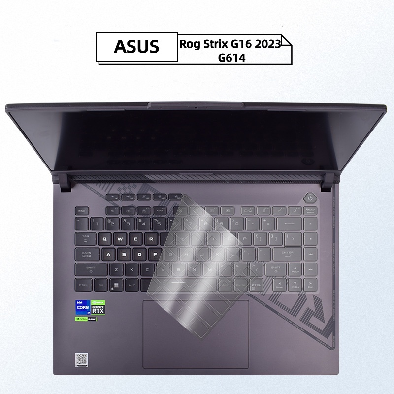 鍵盤蓋華碩 Rog Strix G16 (2023) G614 G614J 防塵防水鍵盤保護膜