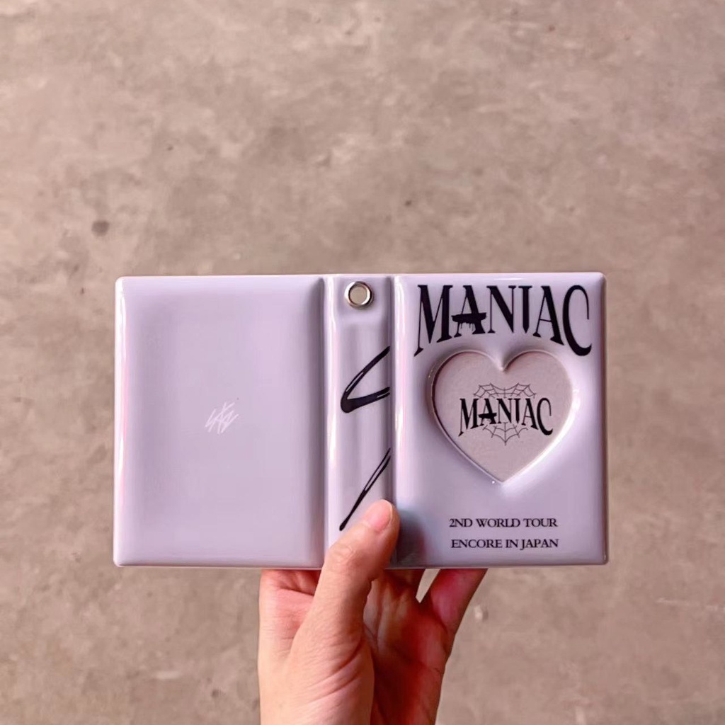 Kpop Stray Kids MANIAC Encore In JAPAN 照片卡盒迷你照片活頁夾相冊 32 個口袋偶