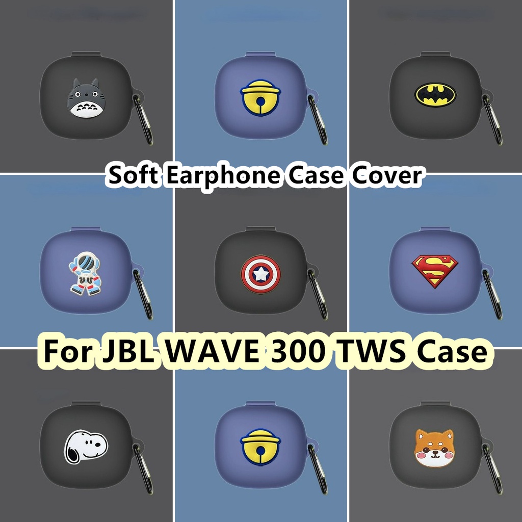 適用於 JBL WAVE 300 TWS 外殼創新卡通宇航員適用於 JBL WAVE 300 TWS 外殼軟耳機外殼保護