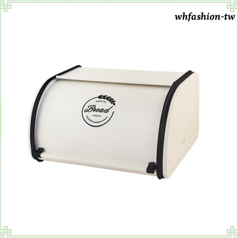 [WhfashionTW] 復古麵包盒鐵製實用儲物容器檯面家用農舍