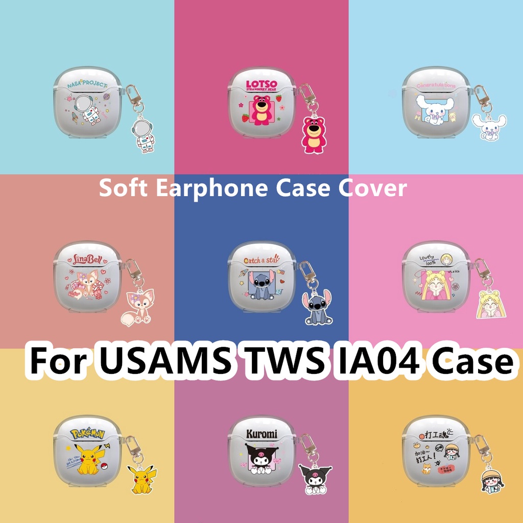 [imamura] 適用於 USAMS TWS IA04 保護套卡通皮卡丘和 Yugui 狗適用於 USAMS TWS