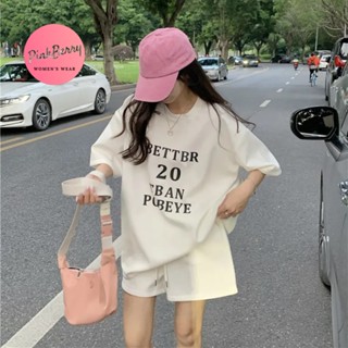 PinkBerry🍓│韓版套裝 3色 辣妹套裝 運動套裝 短褲套裝 長版上衣 寬鬆上衣 休閒短褲 兩件式套裝 美式套裝