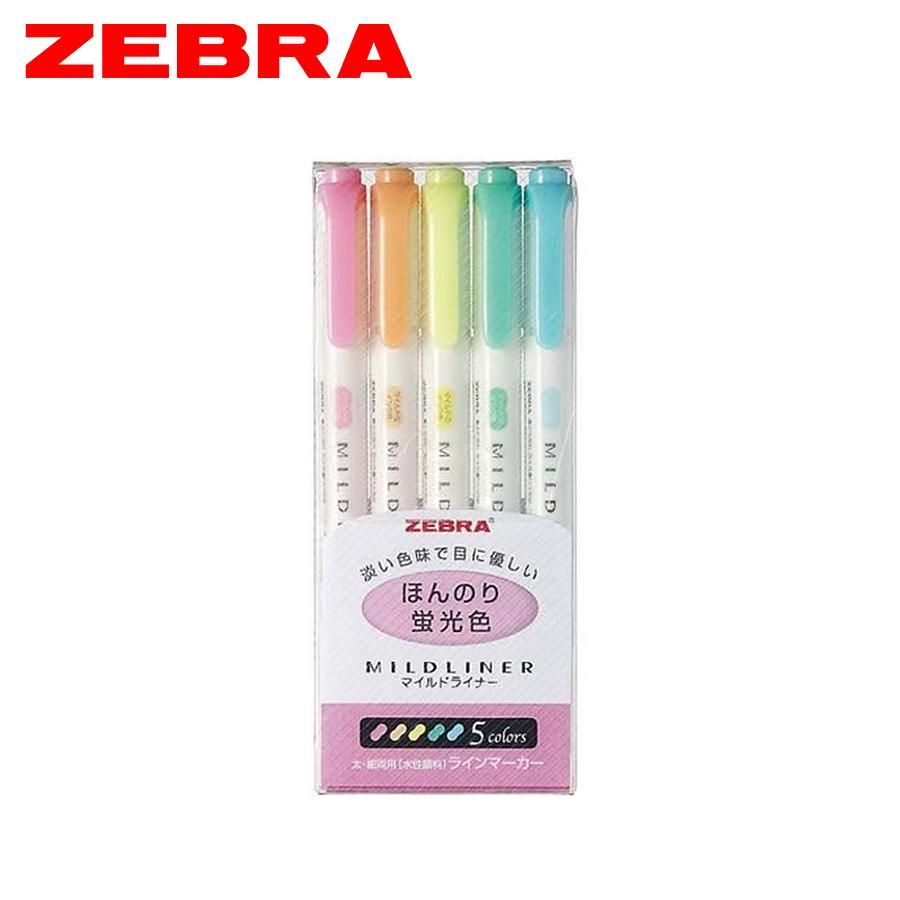 ZEBRA螢光筆WKT7-5C雙頭淡柔系/ 5色 eslite誠品