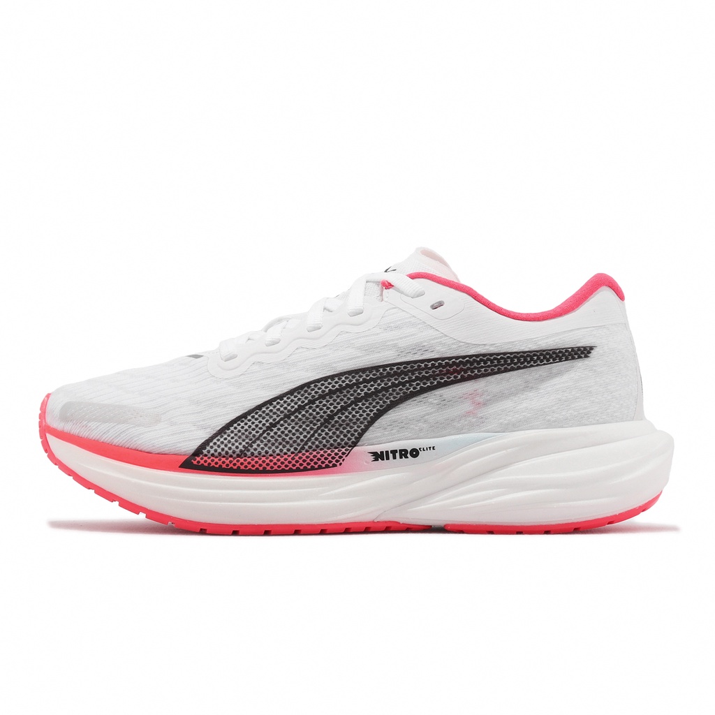Puma 慢跑鞋 Deviate Nitro 2 Wns 氮氣中底 白 紅 女鞋 運動鞋 【ACS】 37685519