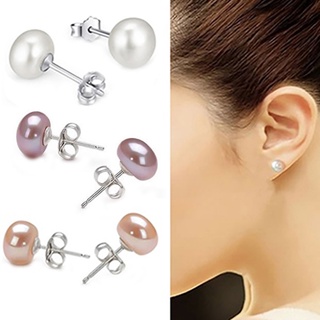 ♥勁爆熱賣新品♥ 925銀天然淡水珍珠耳環防過敏珠寶飾品