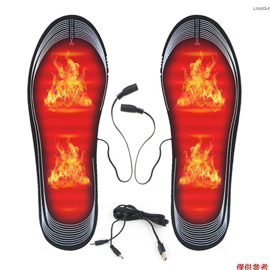 [新品到貨]男式女式加熱鞋墊可切割 USB 供電電熱鞋墊暖腳器適合冬季露營滑雪騎行登山[26]