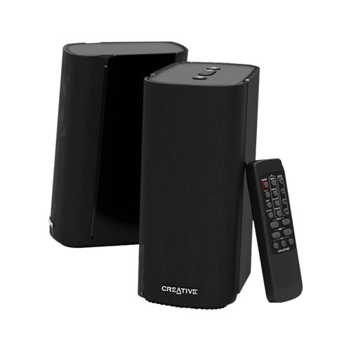 CREATIVE 創新未來 CreativeT100 Hi-Fi 2.0藍芽黑二件式喇叭 綠風潮