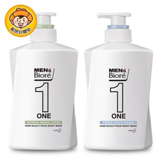 MEN’S Biore ONE 髮顏體全效潔淨露480ml-爽勁草本 / 淨皂清香