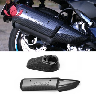 山葉 2 PC 排氣管裝飾罩摩托車配件塑料適用於 YAMAHA X-MAX XMAX 250 300 400 XMAX2
