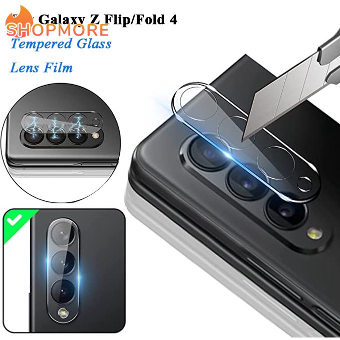 SAMSUNG [Marvelous] 鋼化玻璃鏡頭保護膜,適用於三星 Galaxy Z Fold 4,適用於 Gala