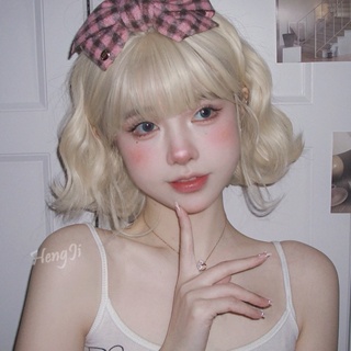 假髮女子長髮Lolita韓系髮型 短捲髮 短髮 網紅時尚全頭套式假髮套