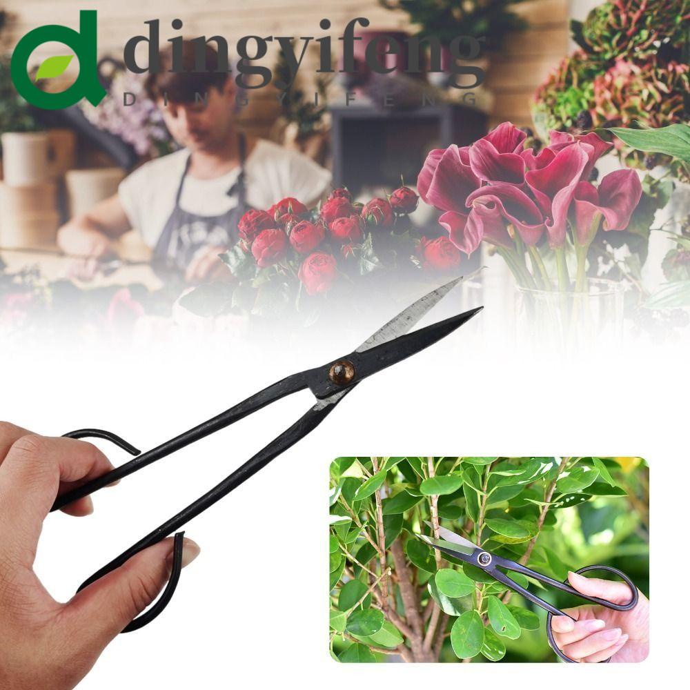 Dingyifeng 剪刀剪嫁接鍛造花卉園藝花園用長柄盆景工具