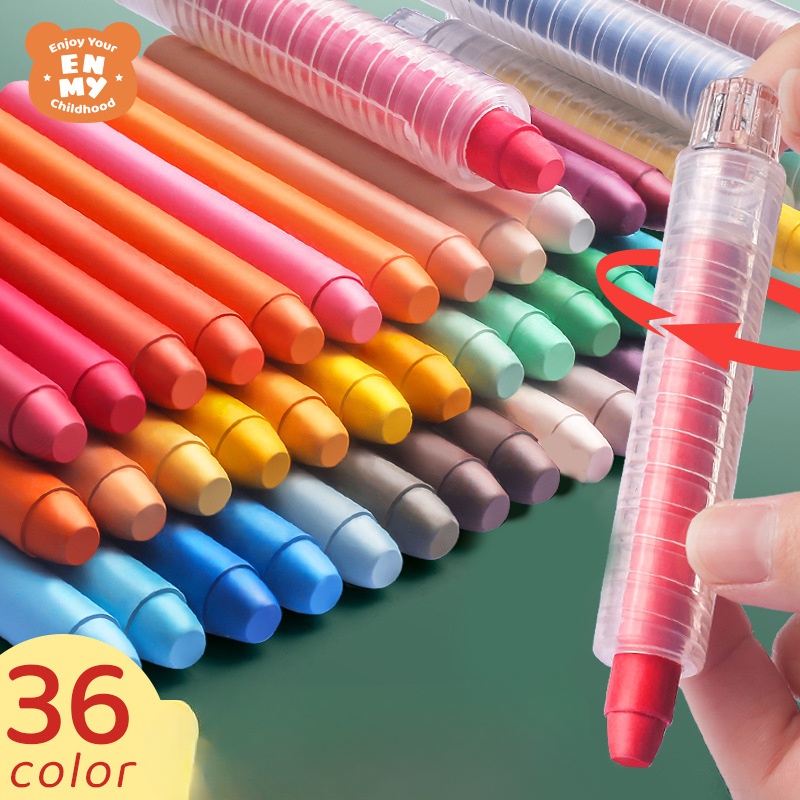 36 件不同顏色水性無塵可擦嬰兒教師水溶性粉筆學校用品學校和辦公設備