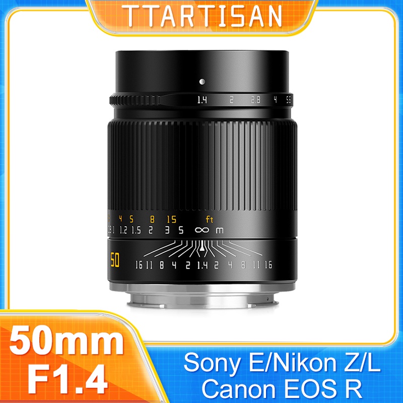 LEICA Ttartisan 50mm F1.4 全畫幅大光圈鏡頭適用於索尼 E 佳能 RF 尼康 Z Sigma L