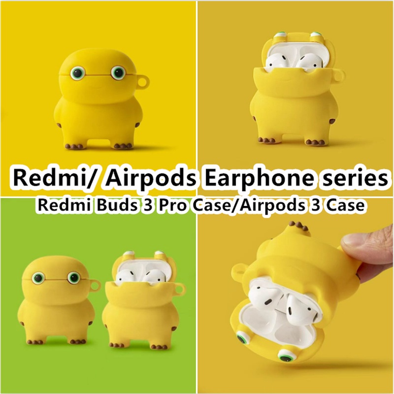 可愛卡通龍適用於 Redmi Buds 3 Pro 保護套/Airpods 3 保護套軟耳機保護套保護套