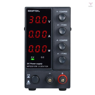 Wanptek開關直流電源NPS3010W 0-30V 0-10A LED 3位顯示器高精度可調迷你電源AC 115V/
