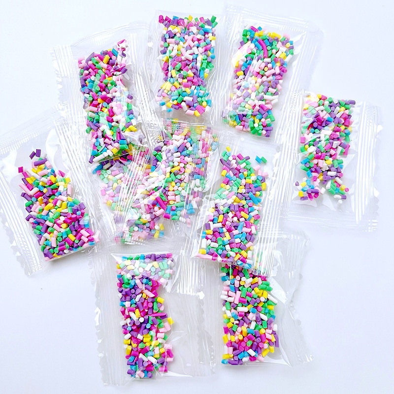 糖粒 diy奶油膠 手機殼 手工製作材料包 素材 星星 樹脂 咕卡套裝 小配件