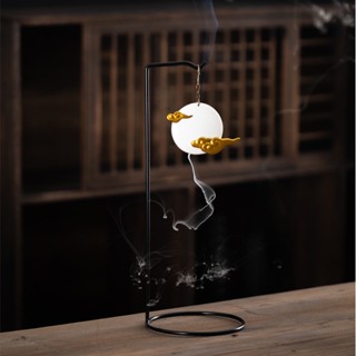 【電子發票】中式倒流香爐擺件客廳玄關辦公室桌面裝飾家用室內檀香香薰盤香爐爐線香插茶道禪意塔香爐 老山檀香