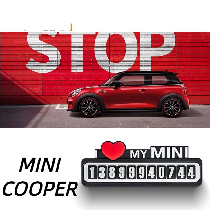 適用於MINI COOPER臨時停車卡COUNTRYMAN儀表臺放置移車號碼牌