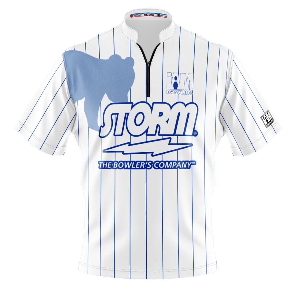Storm DS 保齡球球衣 - 設計 2096-ST 3D 拉鍊領保齡球襯衫 DIY 名稱