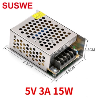 Suswe S-15-5 5V 3A 開關電源電源變壓器 AC DC SMPS