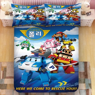 波力救援小英雄 床包組 單人 雙人 兒童卡通床包 枕頭套 可訂製 不含被套