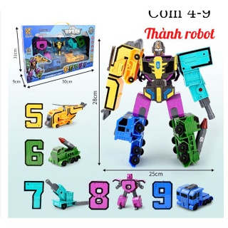 機器人玩具變形數字拼圖變形從 0-9 歲(每個 1 種顏色)_ iphone 充電線