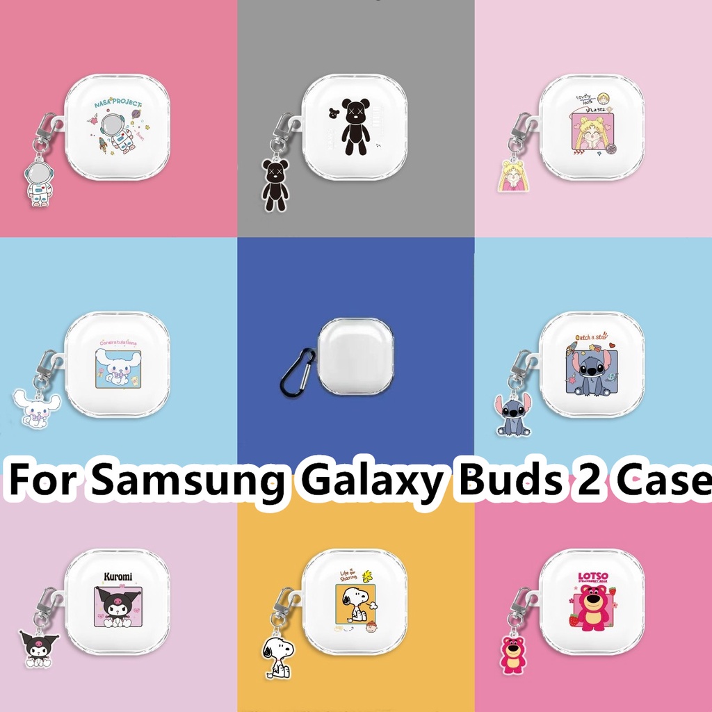 [imamura] 適用於三星 Galaxy Buds 2 手機殼 CreativeTransparent 適用於三星