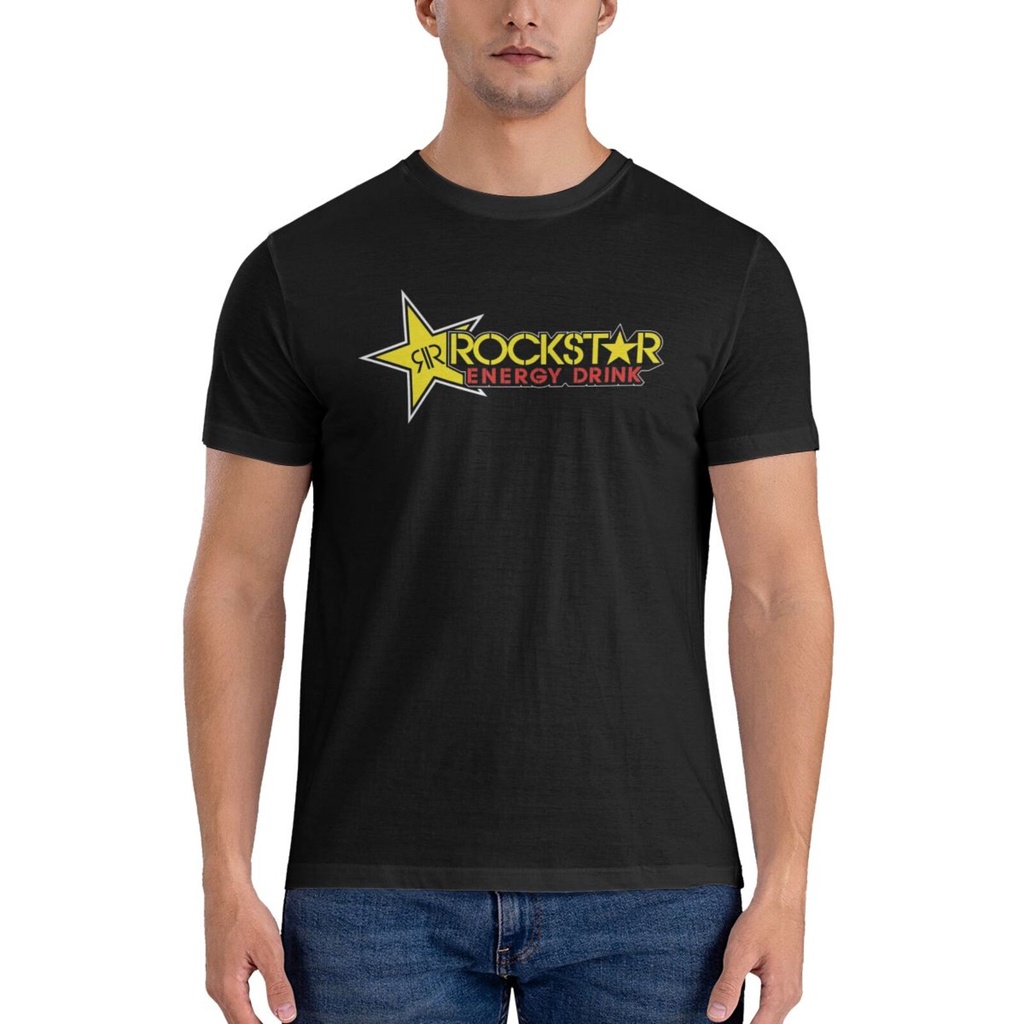 經典 Rockstar 能量飲料黑色 Z320 Monster Mx Bmx 越野摩托車高品質男士 T 恤