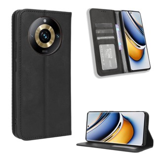 復古 掀蓋殼 Realme 11 Pro Plus 5G 手機殼 Realme11 Pro 磁吸 保護殼 翻蓋皮套 支架