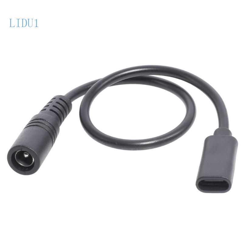Lidu1 DC 5 5 x 2 1 母頭轉 Type-C USB 3 1 母頭轉換器 Type-C DC 電源連接器