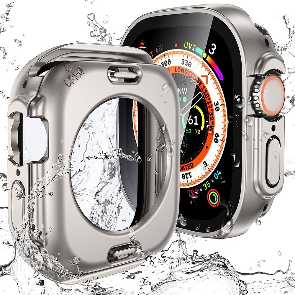 360° 適用於 Apple Watch 44 毫米 45 毫米 49 毫米 41 毫米 40 毫米屏幕保護殼保護套 i