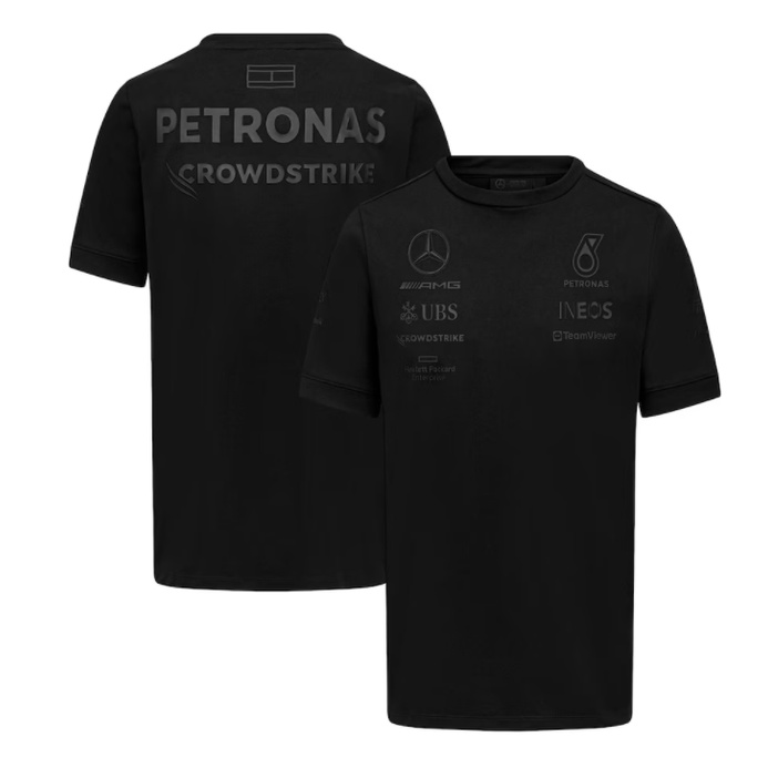 Mercedes AMG Petronas F1 2023 Team Stealth T 恤 - 黑色