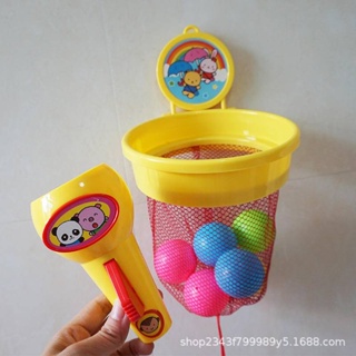 商超熱賣日本彈力發射球洗澡玩具兒童戶外運動體育籃球競技遊戲